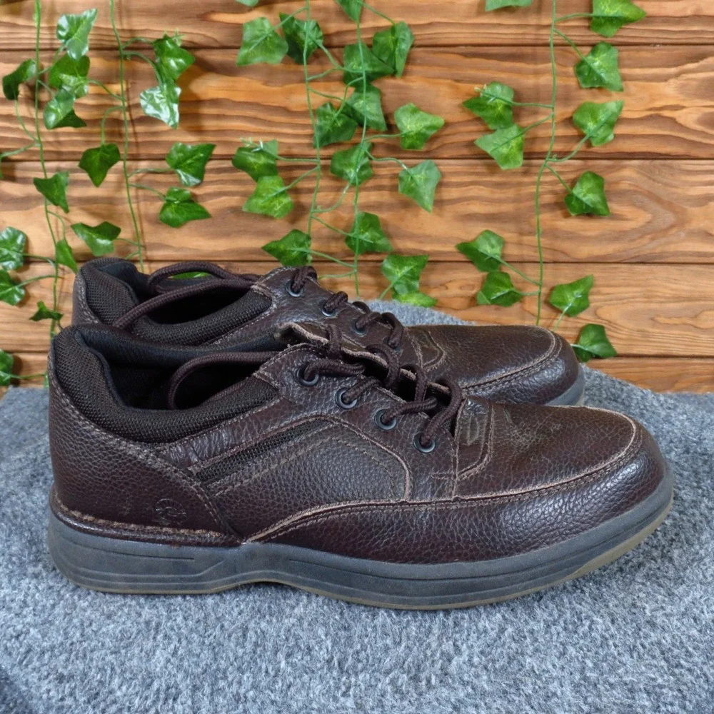 Earth Spirit Dennis Mens Oxford Shoes Size 8.5 Wide Walking Work Brown Leather